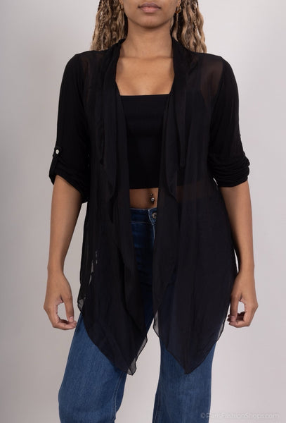 Crop Silk Cardigan - Italian