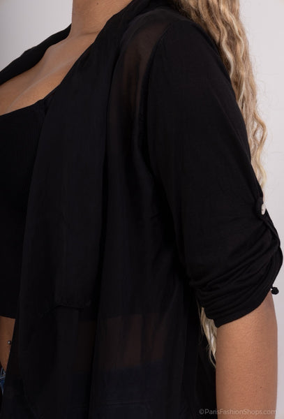 Crop Silk Cardigan - Italian