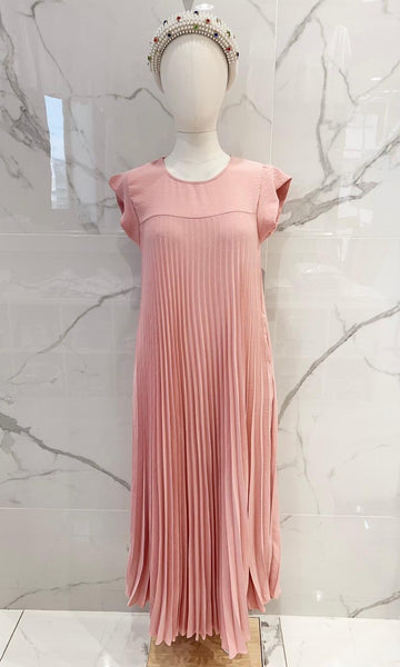 Long Pleat Skirt Dress