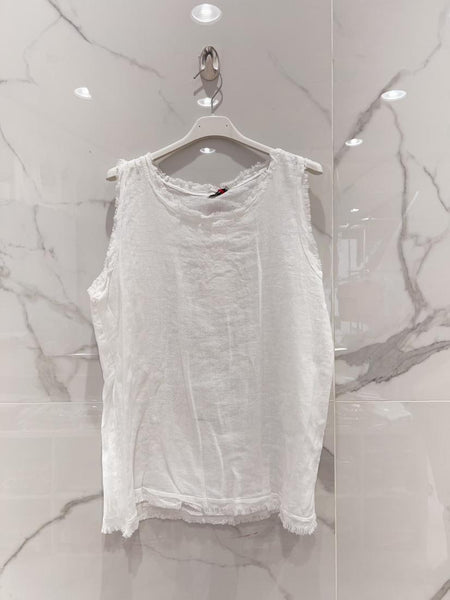 Sleeveless Linen Top