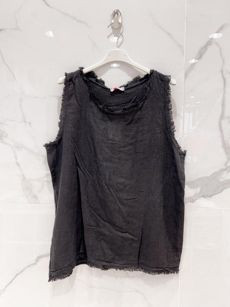 Sleeveless Linen Top