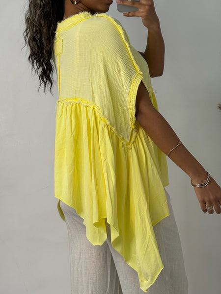 Detail Neck Cotton Tunic
