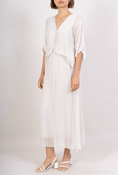 Detail Silk Dress - Italian