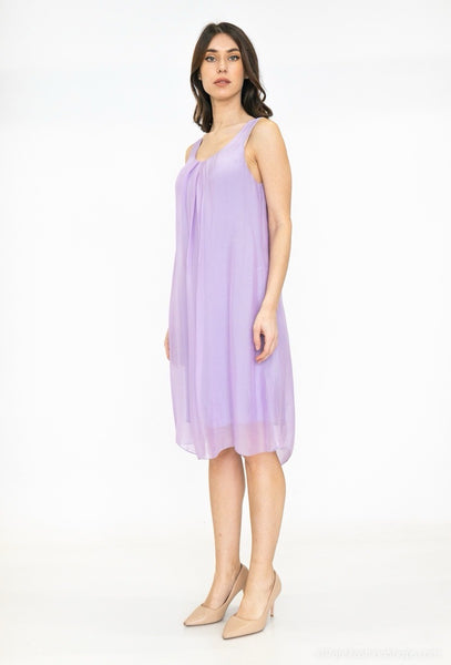 Sleeveless Silk Dress - Italian