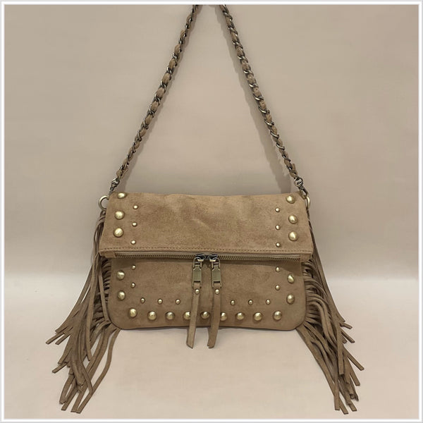 Stud/Fringe Handbag