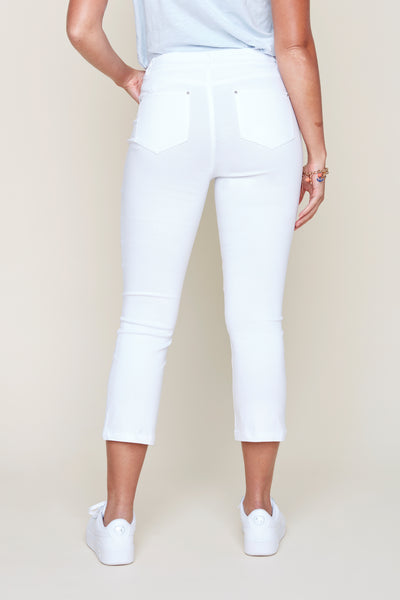 5 Pockets Cropped Boot Leg Pants