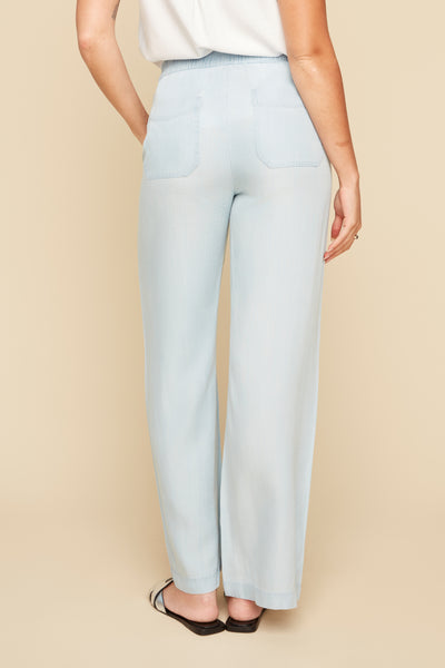 Tencel Pull-On Wide Pants