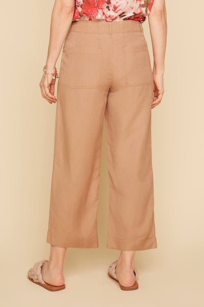 Linen Pull-On Culottes