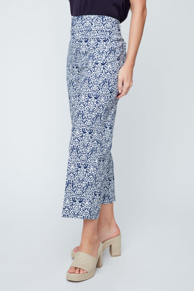 Crop Straight Leg Print Pants