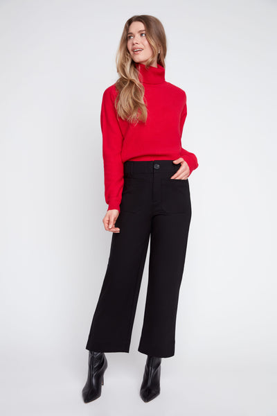 Cropped Straight Leg Pants