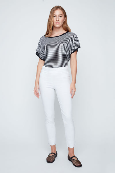 Pull-On Slim Ankle Pants