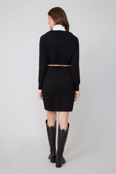 Long Sleeve Knit V-Neck Dress