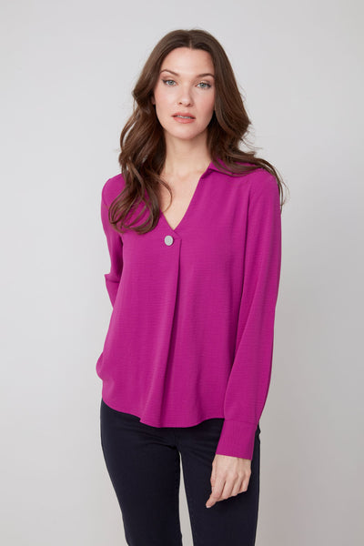 Long Sleeve Air Flow Blouse