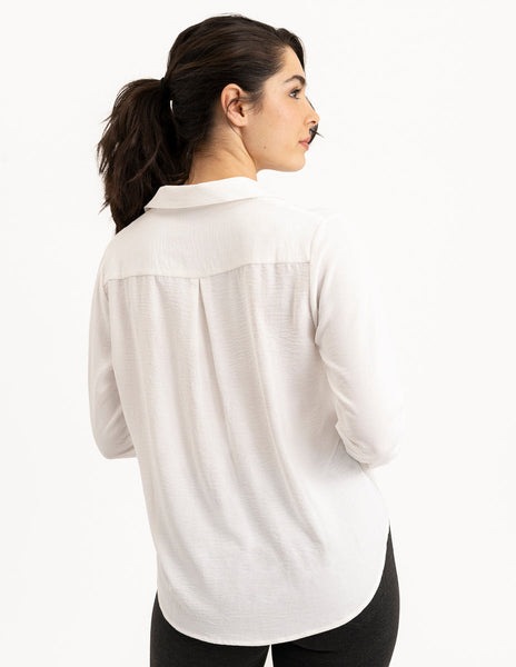 Long Sleeve Air Flow Blouse