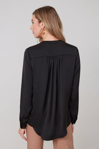 Long Sleeve Lux Silky Blouse