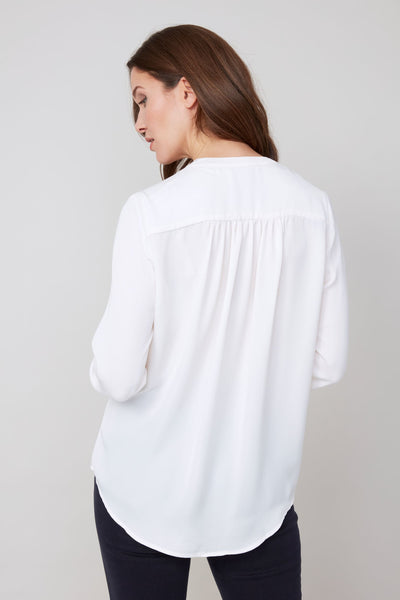 Long Sleeve Lux Silky Blouse
