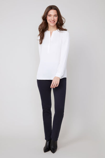 Long Sleeve Lux Silky Blouse