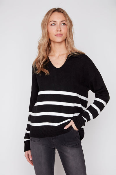 Long Sleeve Stripe Sweater