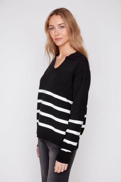 Long Sleeve Stripe Sweater