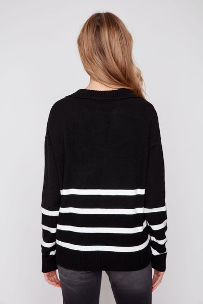 Long Sleeve Stripe Sweater