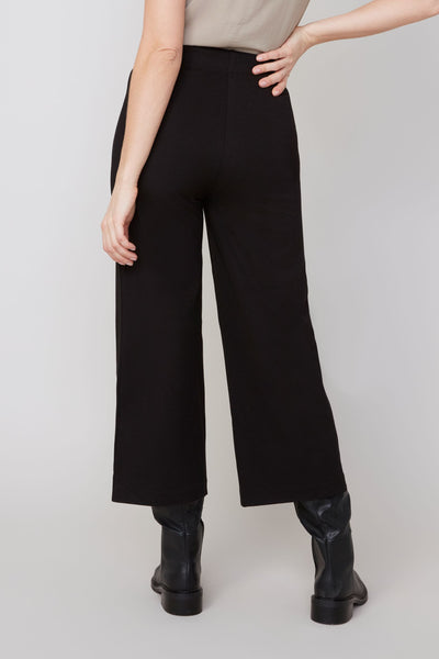 Twill Pull-on Wide Leg Gaucho