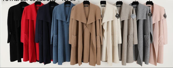 Open Front Long Cardigan