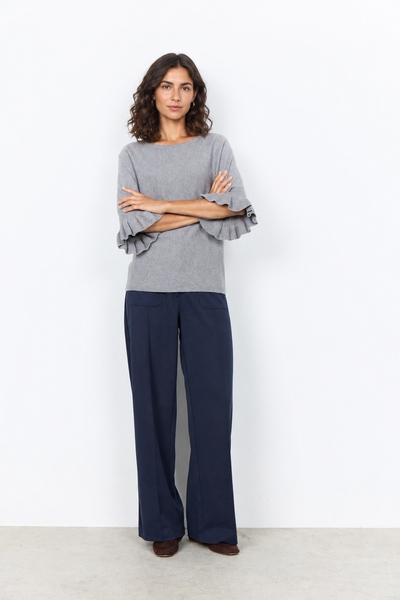 Ruffle Sleeve Sweater on model