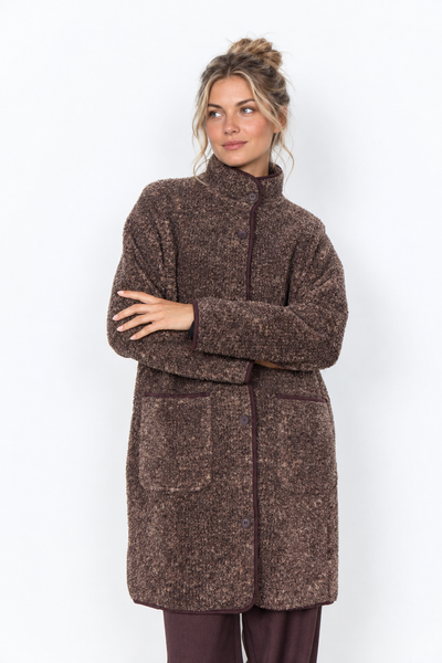 3/4 Button Front Coat