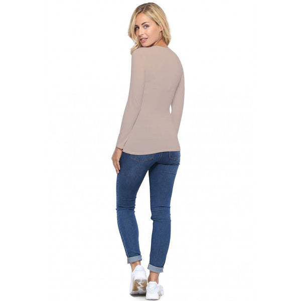 Long Sleeve Round Neck Top