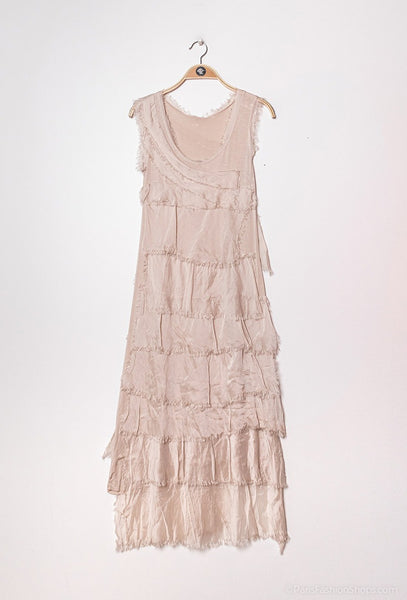Long Layered Silk Dress - Italian