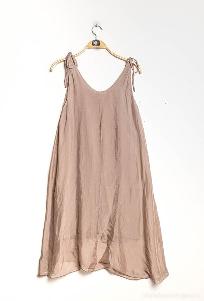 Sleeveless Silk Dress - Italian