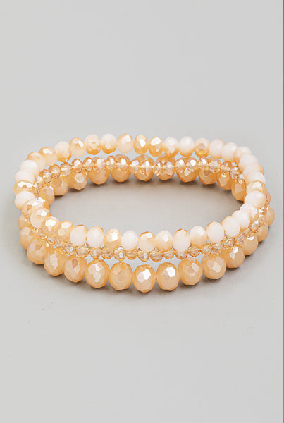 Glass Beaded Stackable Bracelet