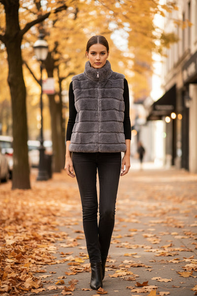 Faux Fur Short Vest