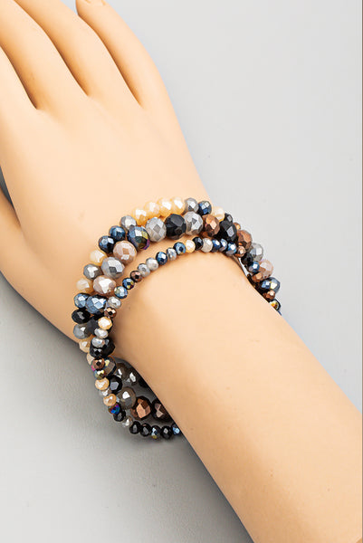 Glass Beaded Stackable Bracelet